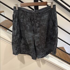 Men's Black Lululemon Pace Breaker Utility Shorts